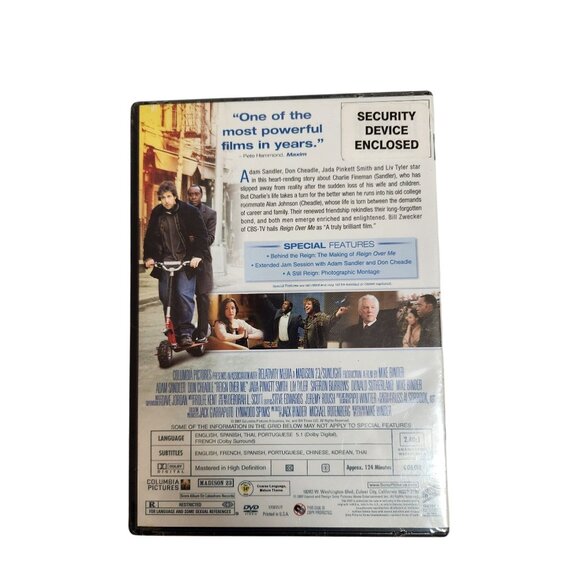 "Reign Over Me" DVD Wide Screen Drama Comedy Starring Adam Sandler & Don Cheadle - Picture 2 of 2